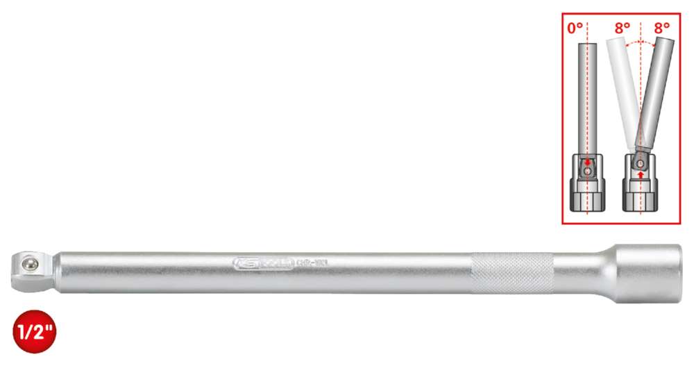 Produktbild KS Tools 1/2 Zoll Kipp-Verlängerung Gesamtlänge 180 mm bild 3