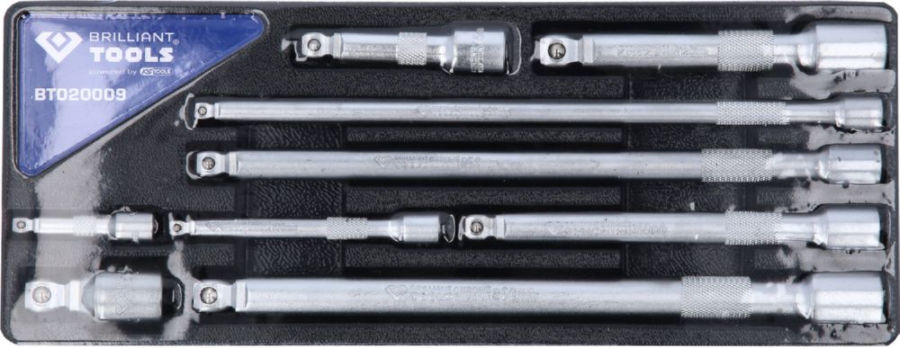 Produktbild Brilliant Tools Kippverlängerungssatz 1/4 Zoll + 3/8 Zoll + 1/2 Zoll 9 Teile bild 3