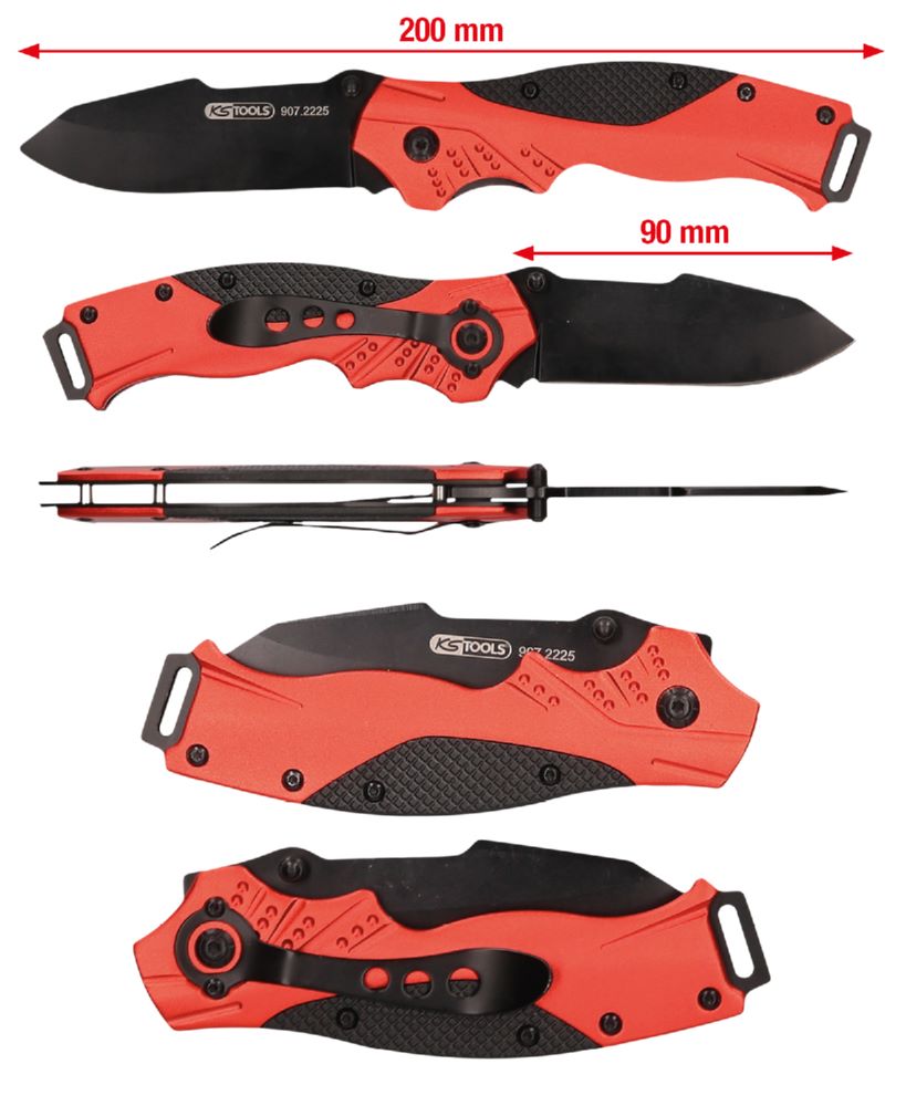 Produktbild KS Tools Klappmesser mit Arretierung Breite 34 mm Gesamtlänge 200 mm bild 6
