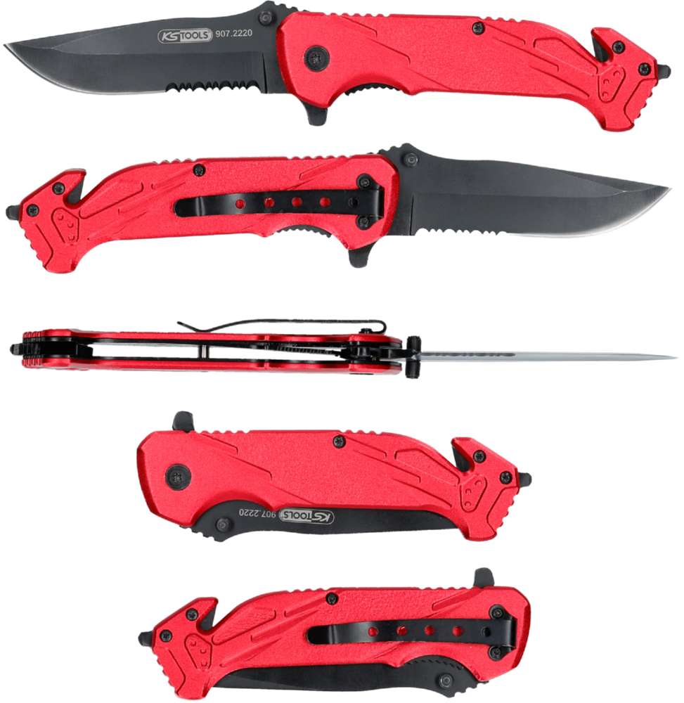 Produktbild KS Tools Klappmesser mit Arretierung und Gurtschneider bild 9