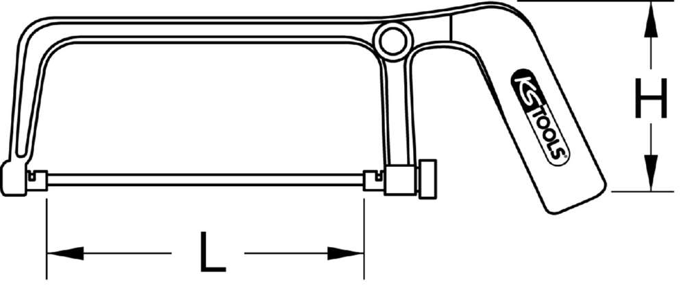 Produktbild KS Tools Kleinhandsägebogen rot 150 mm bild 6