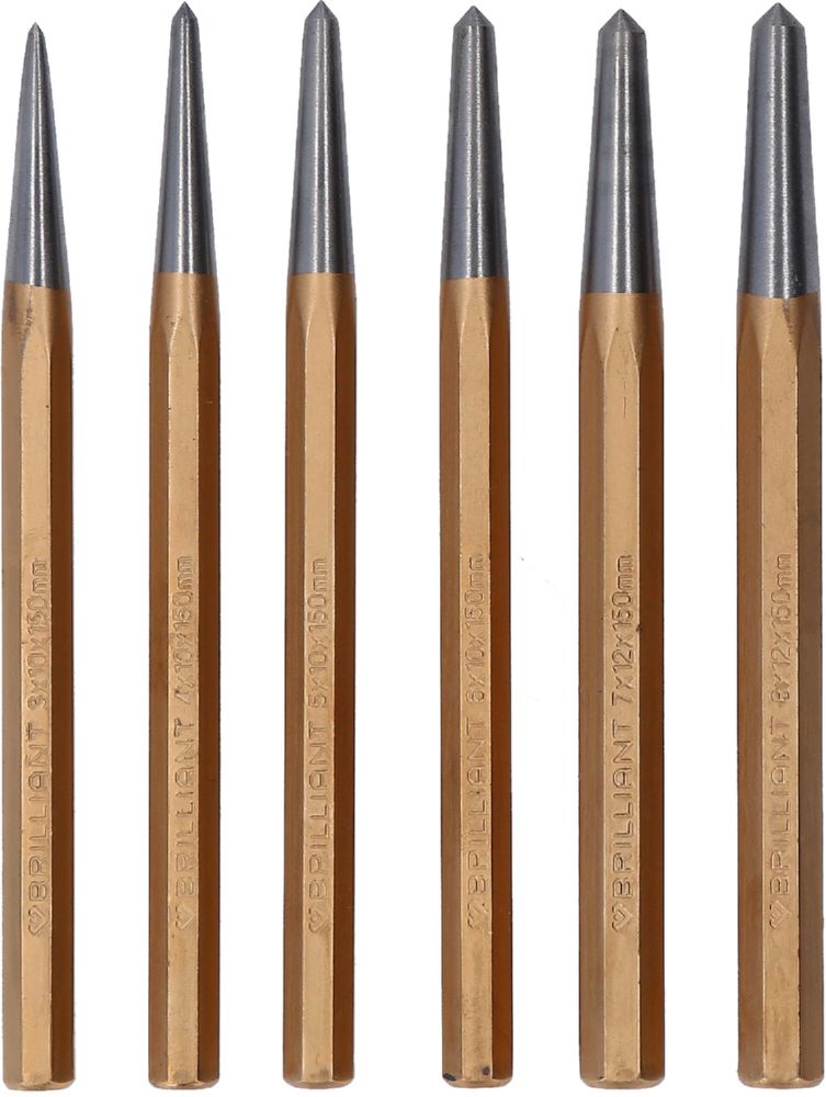 Produktbild Brilliant Tools Körner Satz bestehend aus 6 Teilen