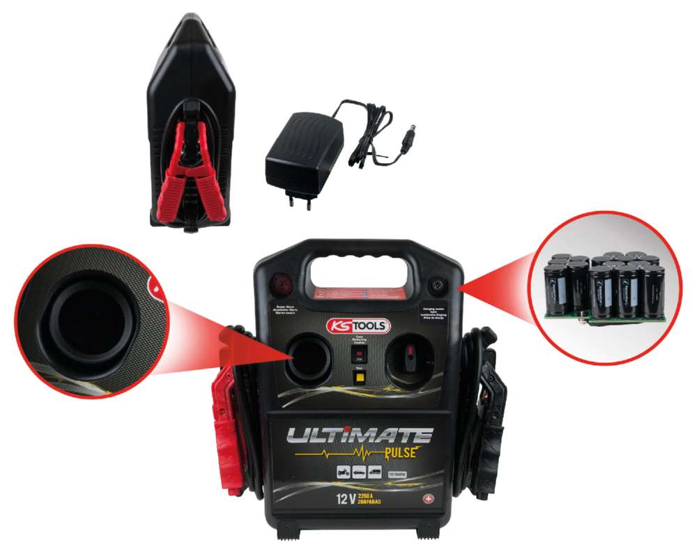 Produktbild KS Tools Starthilfegerät mobil 720A Kondensator Booster 12 Volt bild 9
