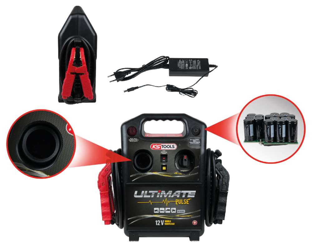 Produktbild KS Tools Starthilfegerät mobil 1800A Kondensator Booster 12 Volt bild 12