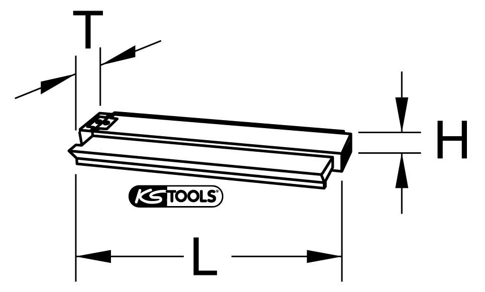 Produktbild KS Tools Konturen Lehre Kunststoff 280mm lang bild 4