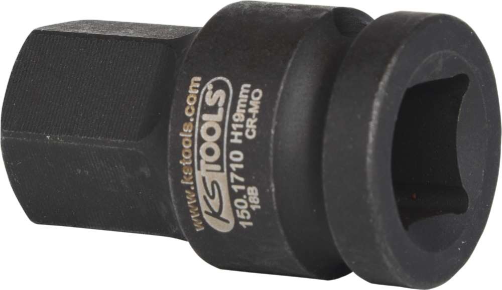 Produktbild KS Tools 1/2 Zoll Kraft Bit Stecknuss Innensechskant 19 mm bild 2