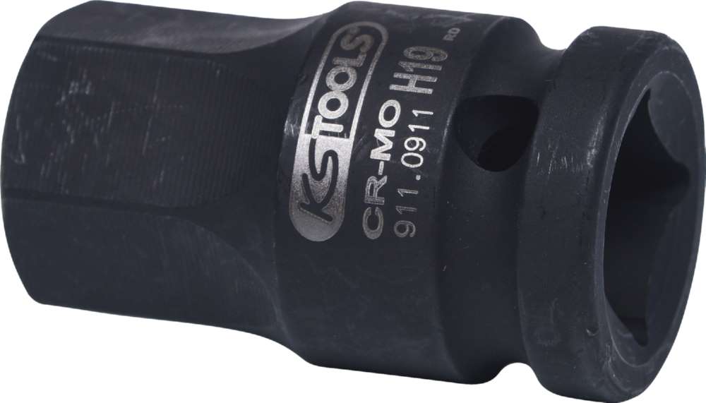 Produktbild KS Tools 1/2 Zoll Kraft-Bit-Stecknuss Innensechskant kurz 19 mm