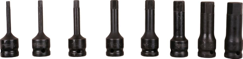 Produktbild Brilliant Tools Kraft Bit Stecknuss 1/2 Zoll Innensechskant 8 Teile 5 bis 19 mm bild 3