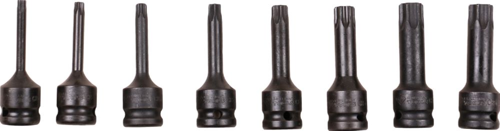 Produktbild Brilliant Tools Kraft Bit Stecknuss Satz 1/2 Zoll 8 Teile Torx T30 bis T80 bild 3