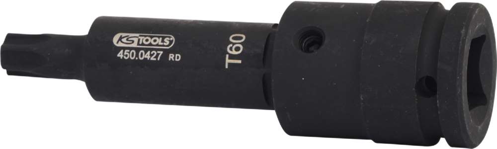 Produktbild KS Tools 3/4 Zoll Kraft-Bit-Stecknuss Torx lang T60 Gesamtlänge 140 mm bild 3