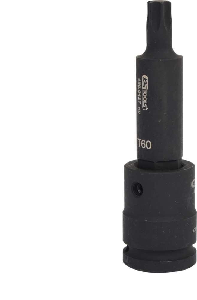 Produktbild KS Tools 3/4 Zoll Kraft-Bit-Stecknuss Torx lang T60 Gesamtlänge 140 mm bild 9