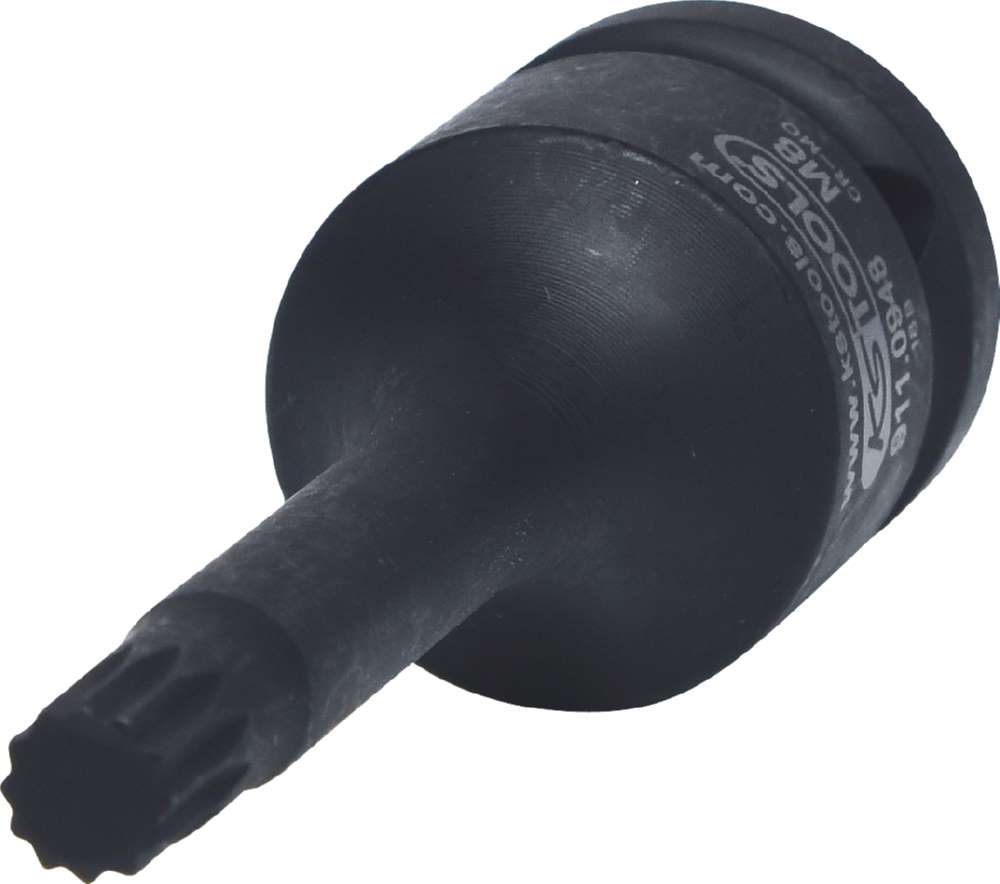 Produktbild KS Tools 1/2 Zoll Kraft-Bit-Stecknuss Vielzahn lang M8 bild 2