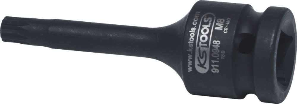 Produktbild KS Tools 1/2 Zoll Kraft-Bit-Stecknuss Vielzahn lang M8