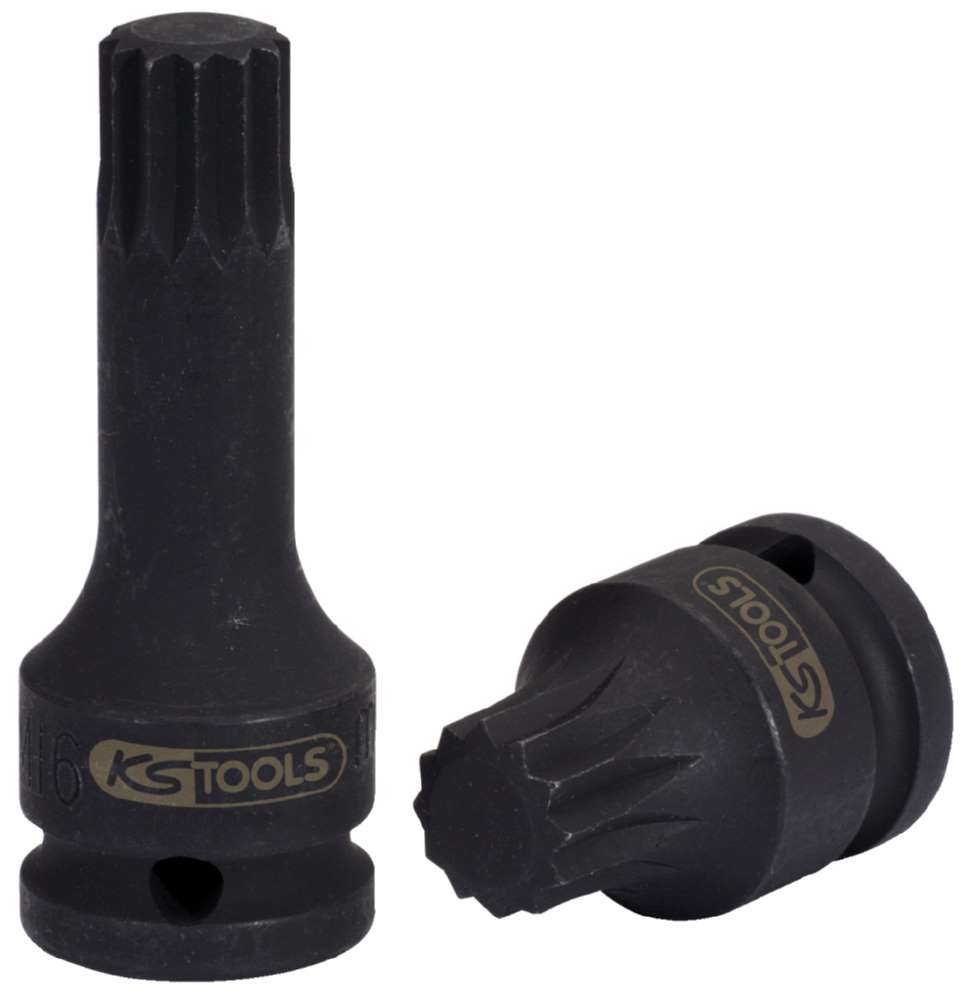 Produktbild KS Tools 1/2 Zoll Kraft Bit Stecknuss XZN lang M14 bild 3