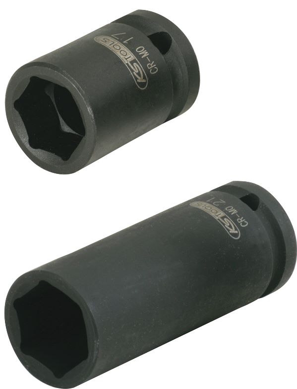 Produktbild KS Tools Kraft Stecknuss Satz für LKW Radbolzen 2 teilig 33 mm