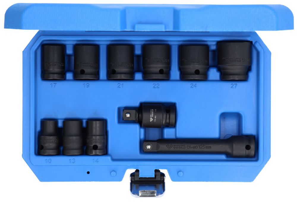 Produktbild Brilliant Tools Kraftstecknuss Satz 1/2 Zoll Sechskant 11 Teile kurz