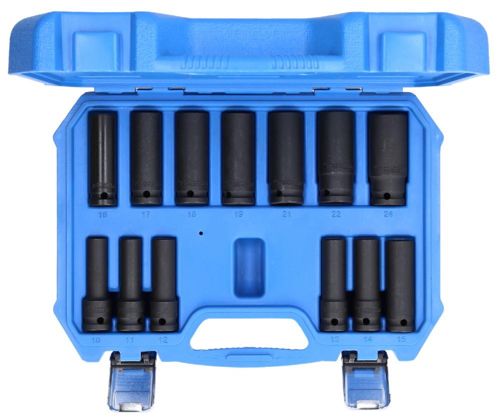 Produktbild Brilliant Tools Kraftstecknuss Satz 1/2 Zoll Sechskant 13 Teile lang 10 bis 24 mm