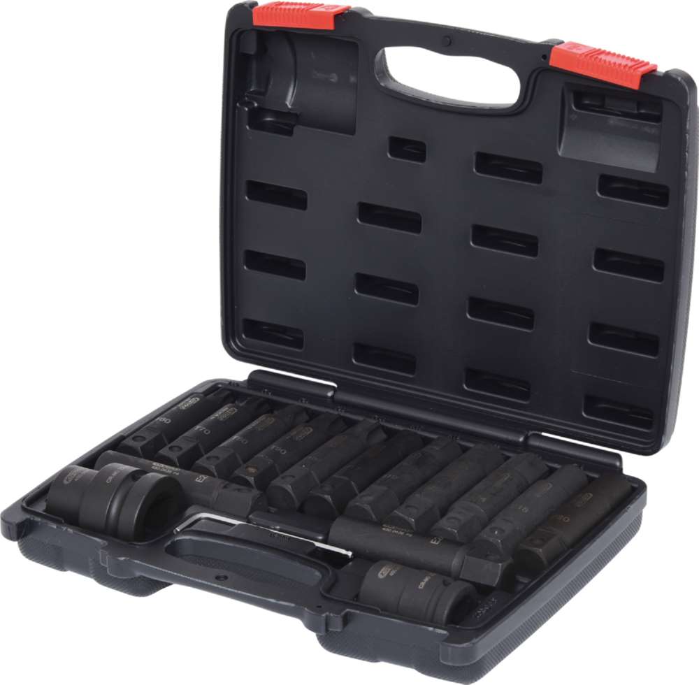 Produktbild KS Tools 3/4 Zoll 1 Zoll Kraft-Wechsel-Stecknuss und Bitstecknuss Satz 16 Teile