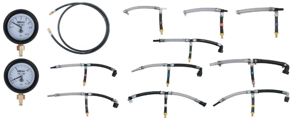 Produktbild KS Tools Kraftstoff Niederdruck Diagnose Satz 14 Teile bild 6