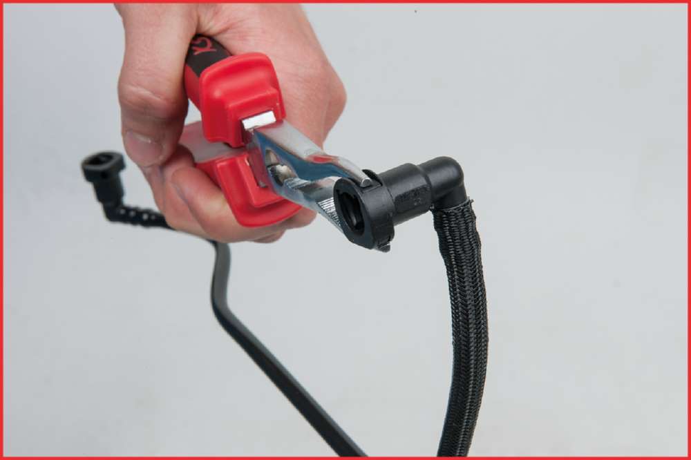 Produktbild KS Tools Kraftstoffleitungs Zange für Schnellkupplungen Länge 210 mm bild 2