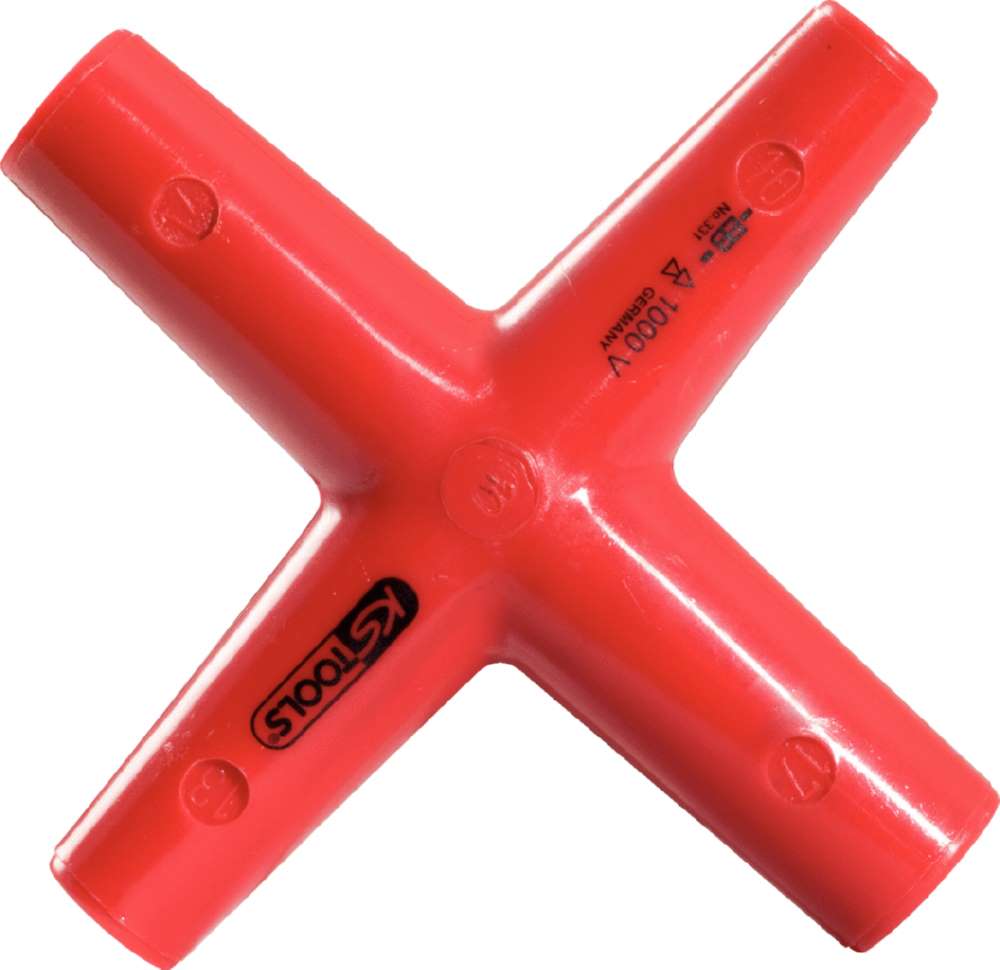 Produktbild KS Tools Kreuzschlüssel mit Schutzisolierung 10x12x14x17mm