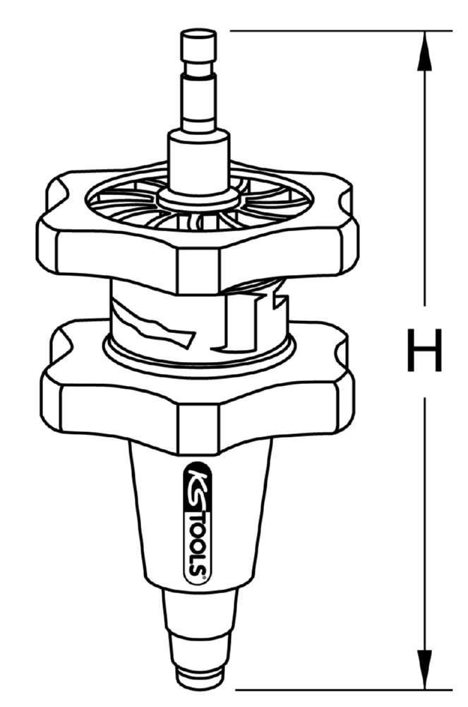 Produktbild KS Tools Kühlsystemadapter Durchmesser 28 - 41 mm abgestuft bild 2