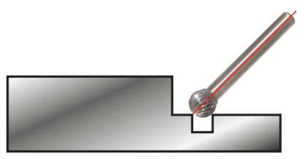 Produktbild KS Tools HM Kugel Frässtift Form D 12 mm bild 2