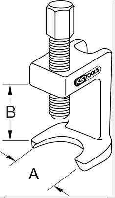 Produktbild KS Tools Kugelgelenk Ausdrücker 24 mm bild 3