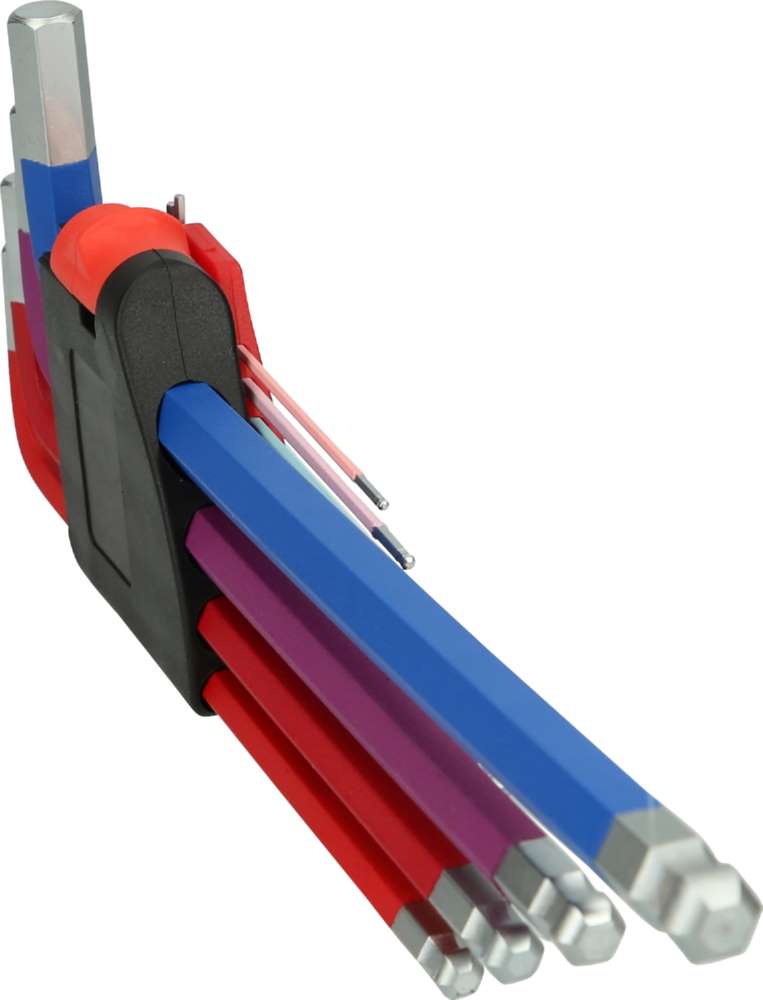 Produktbild KS Tools Winkelstiftschlüsselsatz Kugelkopf Innensechskant extra lang 9 Teile Zoll bild 7