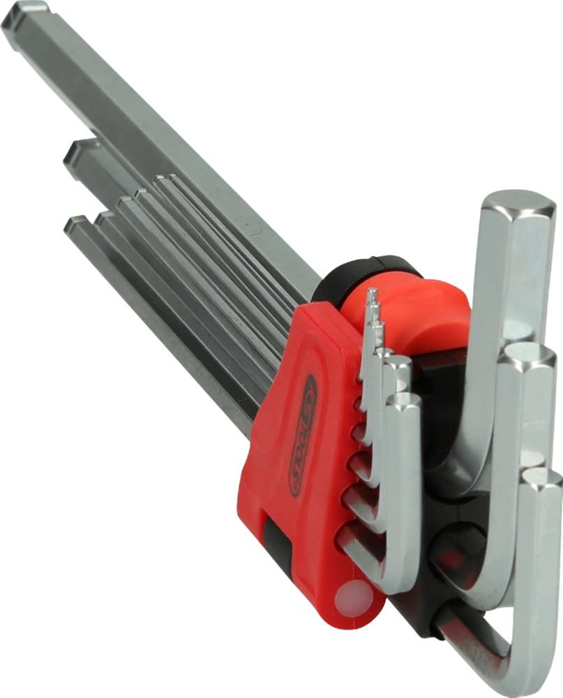 Produktbild KS Tools Winkelstiftschlüsselsatz Kugelkopf Innensechskant XL 10 Teile Zoll bild 3