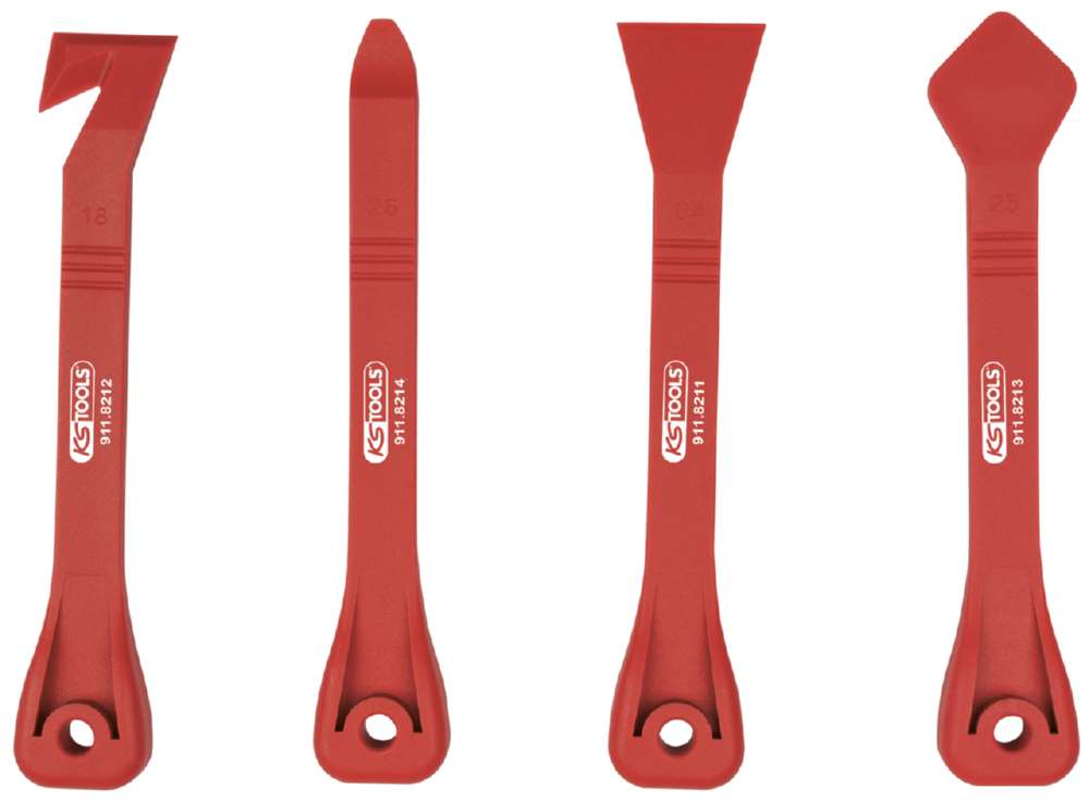 Produktbild KS Tools Kunststoffkeil und Glasschaber Satz 4 Teile