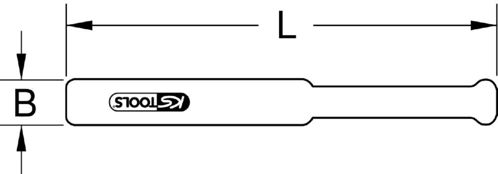 Produktbild KS Tools Kunststoffspreizkeil Breite 20 mm Gesamtlänge 170 mm bild 2