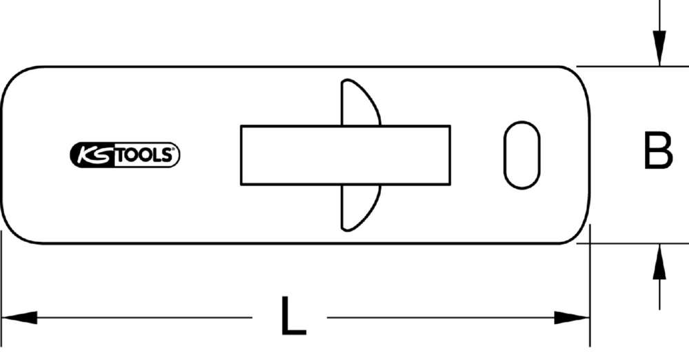 Produktbild KS Tools Kunststoffspreizkeil Breite 53 mm Gesamtlänge 225 mm bild 2