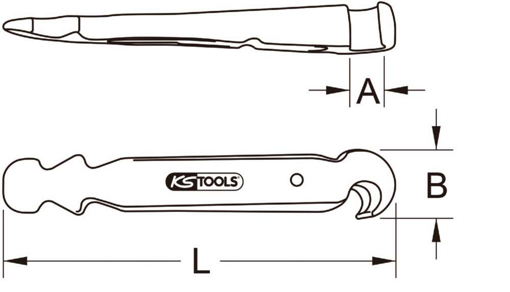 Produktbild KS Tools Kunststoffspreizkeil Breite 50 mm Gesamtlänge 270 mm bild 2