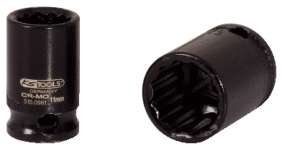 Produktbild KS Tools 3/8 Zoll 12-kant-Kraft-Stecknuss kurz 10 mm Gesamtlänge 28 mm bild 2