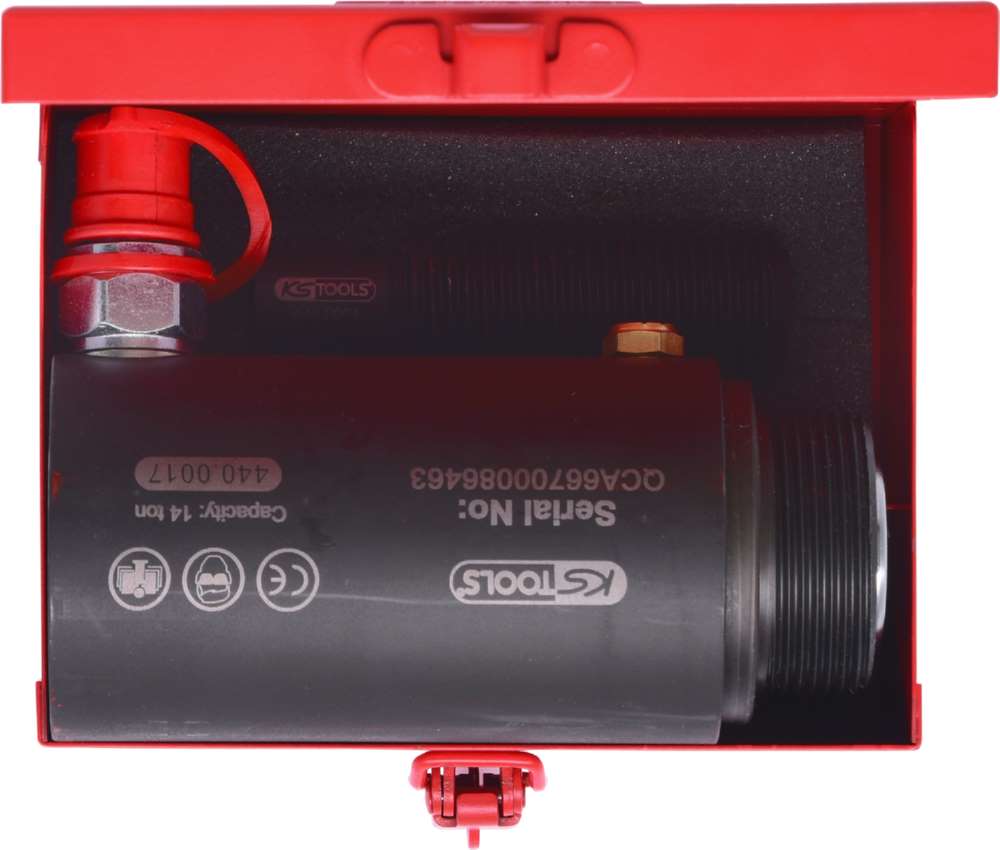 Produktbild KS Tools Kurzhub Hydraulikzylinder Satz 14 Tonnen 3 Teile bild 6