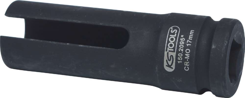 Produktbild KS Tools 1/2 Zoll Lambda Sonden Stecknuss 17,0 mm lang Gesamtlänge 78 mm
