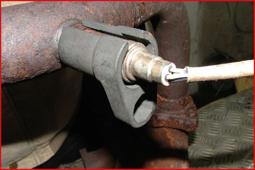 Produktbild KS Tools 1/2 Zoll Lambdasonden Stecknuss geschlitzt 6 kant Profilgrösse 22 mm bild 2