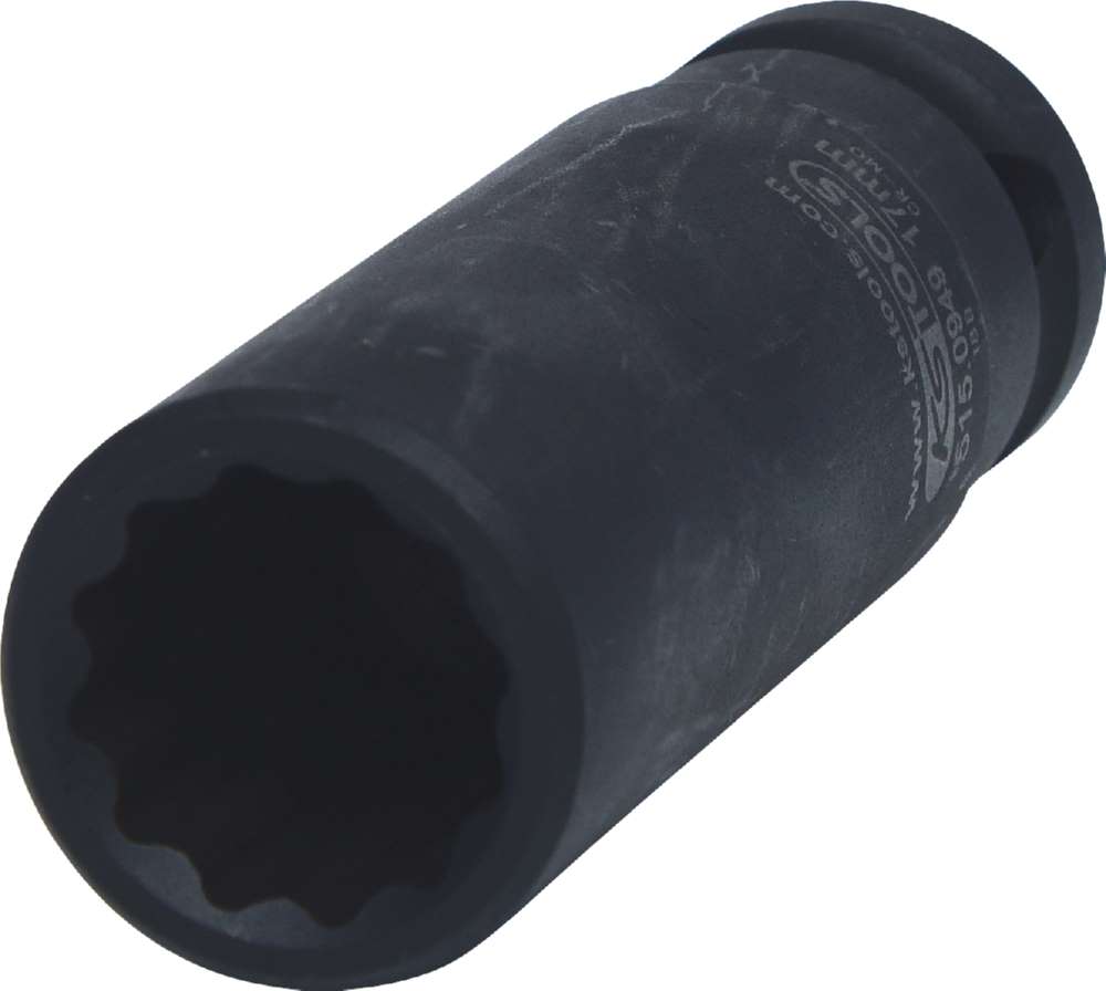 Produktbild KS Tools 1/2 Zoll 12-kant-Kraft-Stecknuss lang 17 mm