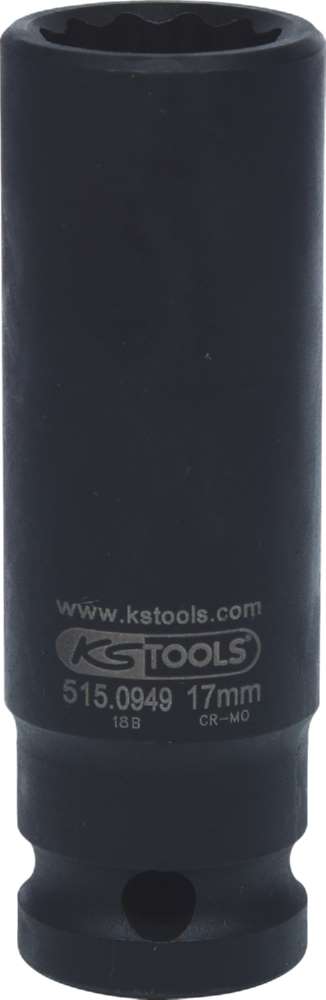 Produktbild KS Tools 1/2 Zoll 12-kant-Kraft-Stecknuss lang 17 mm bild 6