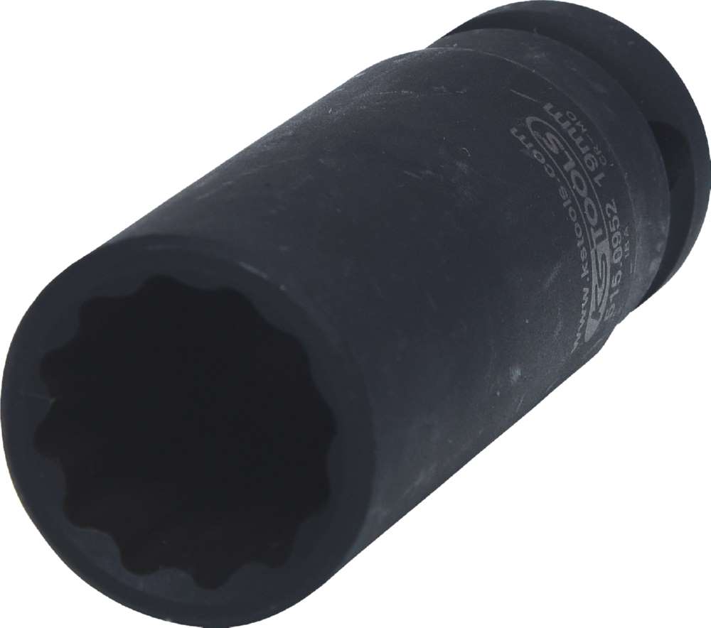 Produktbild KS Tools 1/2 Zoll 12-kant-Kraft-Stecknuss lang 19 mm Gesamtlänge 78 mm