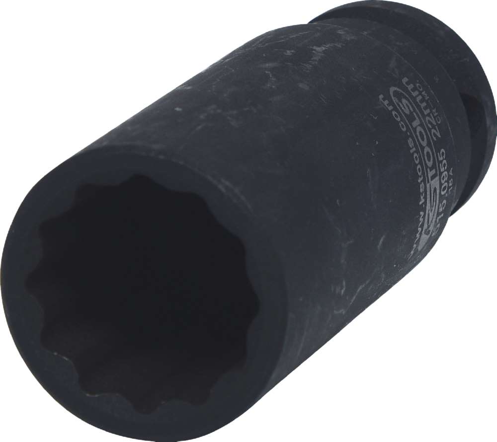 Produktbild KS Tools 1/2 Zoll 12-kant-Kraft-Stecknuss lang 22 mm Gesamtlänge 78 mm