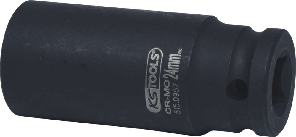 Produktbild KS Tools 1/2 Zoll 12-kant-Kraft-Stecknuss lang 24 mm Gesamtlänge 78 mm bild 2