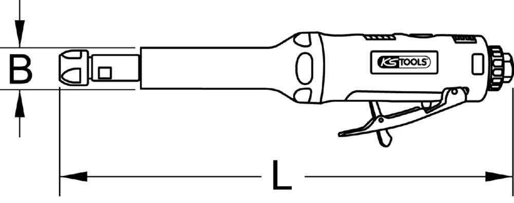 Produktbild KS Tools Langschaft Druckluft Stabschleifer 23.000 U/min bild 5
