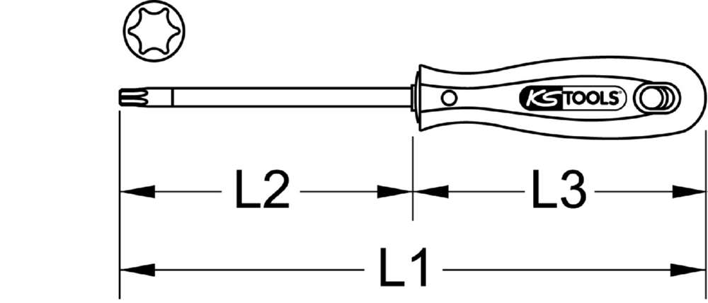 Produktbild KS Tools Lenkstockverkleidung Schraubendreher für Torx-Schrauben bild 3