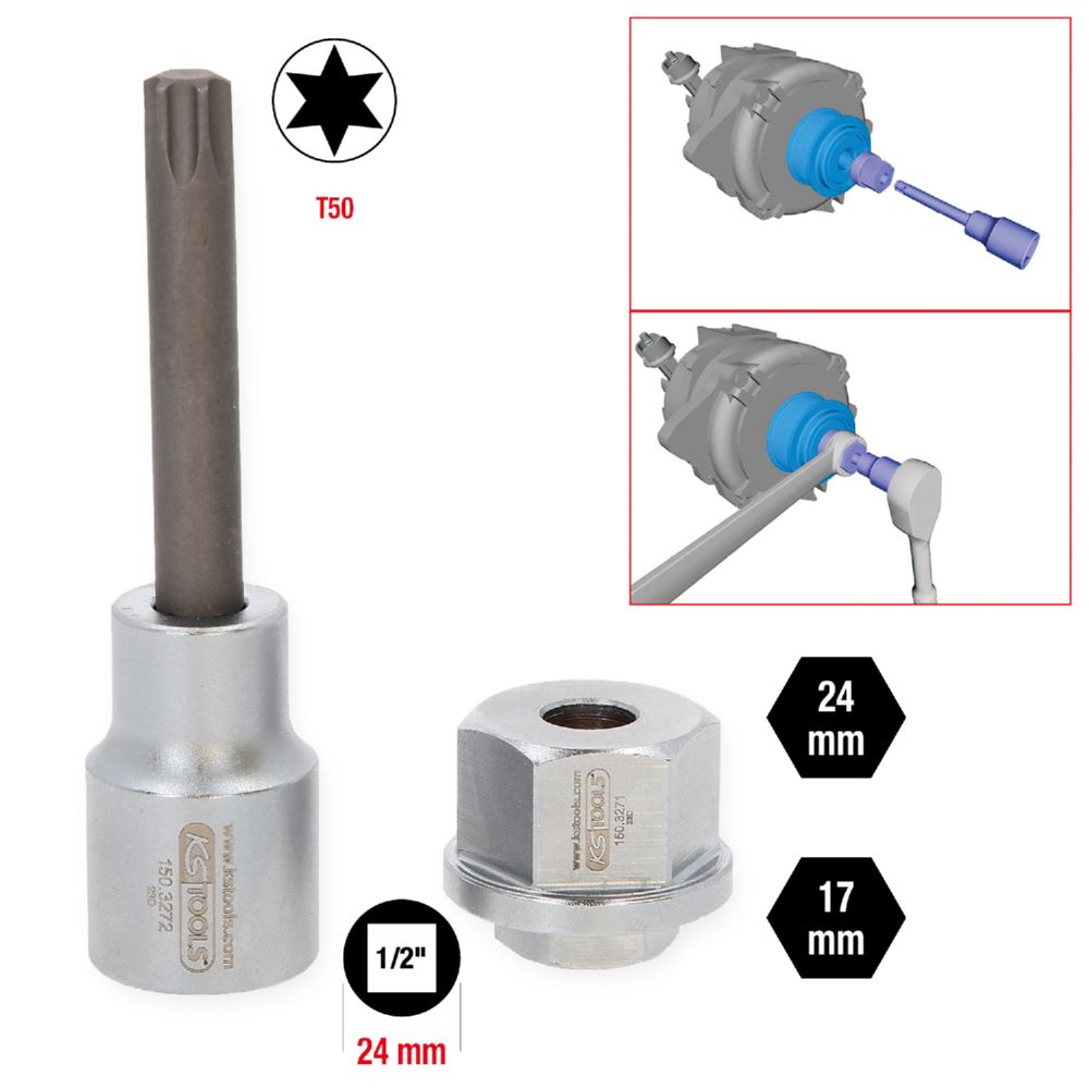 Produktbild KS Tools Lichtmaschinen Kombischlüssel Satz 2 Teile