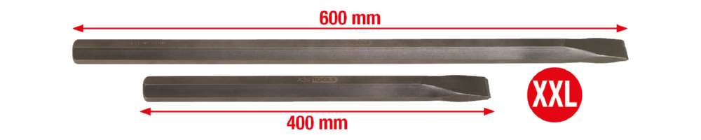 Produktbild KS Tools LKW Flachmeißel Satz 2 teilig 400 bis 600mm bild 4