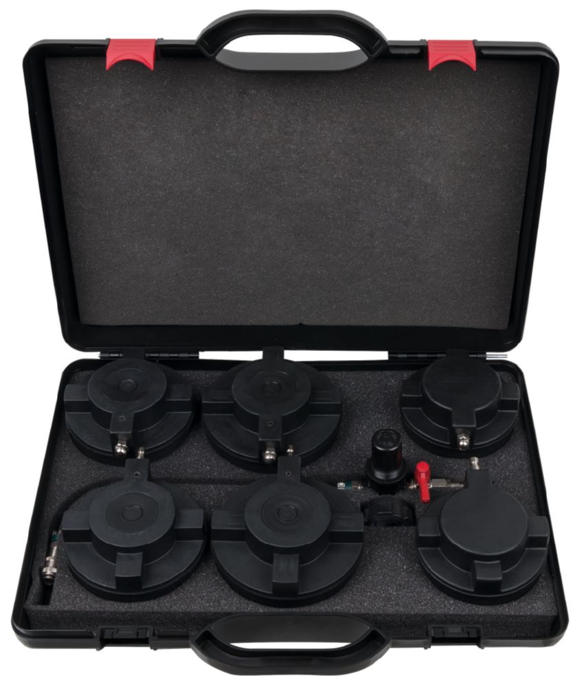 Produktbild KS Tools LKW Turbolader Ladeluft SystemPrüfkoffer Satz 7 teilig