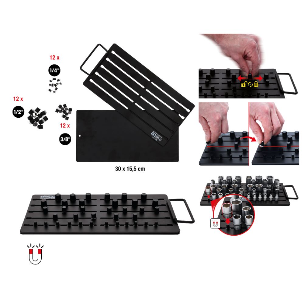 Produktbild KS Tools Magnetisches Stecknuss Ordnungssystem 38 teilig bild 2