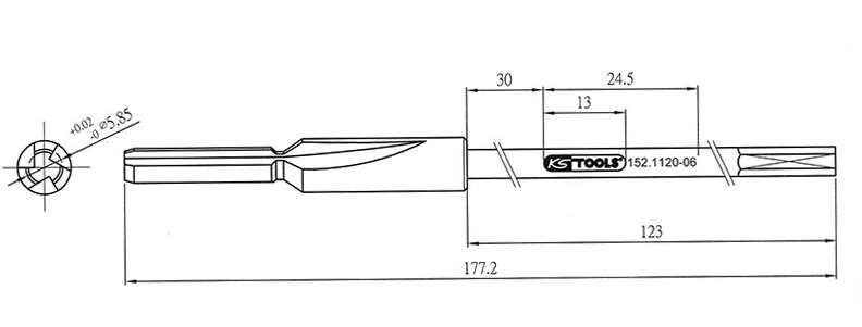 Produktbild KS Tools MASTER 3 in 1 Glühkerzen Reibahlen Satz 9 Teile bild 8